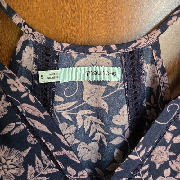 Maurices Floral Print Sleeveless Top S.all - Picture 3 of 5